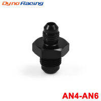 AN4ชาย Flare To AN6 6AN ชาย Flare Union Coupler น้ำมัน Fitting Adapter สีดำ