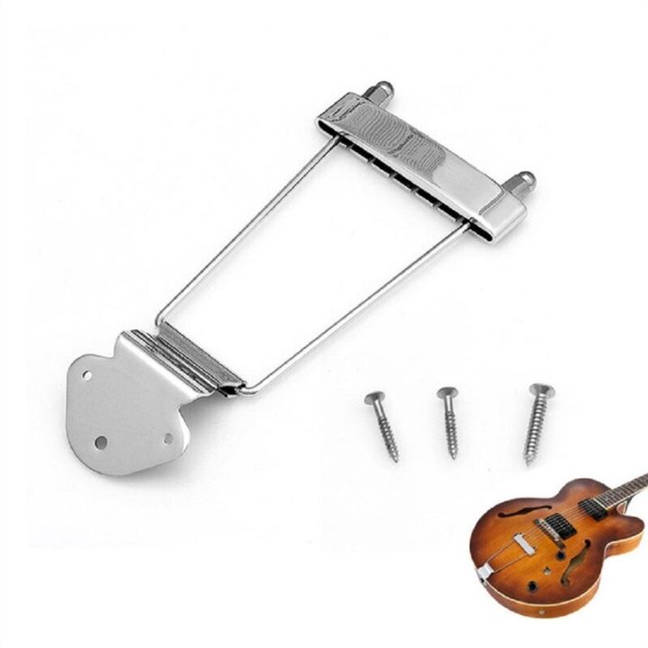 โครเมี่ยมห้อยโหน6-st-tailpiece-สำหรับคุณภาพสูงกีตาร์-archtop-are4ใหม่สะพานกีต้าร์แจ๊ซอะไหล่กีต้าร์แจ๊สใหม่