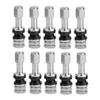 Motorcity 4/10Pcs Universal Bolt-In Tubeless Wheel Tyre Valve Stems With Dust Caps