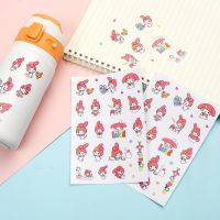 ❆✠ Kawaii Sanrio Pvc Transparent Sticker My Melody Kuromi Cute Sticker Waterproof Cinnamoroll Cartoon Hand Account Sticker