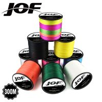 JOF X8ตกปลาหลากสี8เส้นหลากสี300ม. เอ็นตกปลาตกปลามีให้เลือก8สีสายเบรด