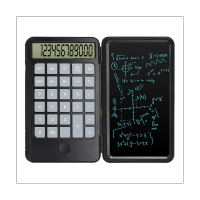 Calculator, 12-Digit Display with Erasable Writing Table, Rechargeable Calculator for School Office