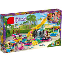 Lego Good friend 41374 Andreas swimming pool party, girls assemble Chinese building blocks as childrens toy gifts