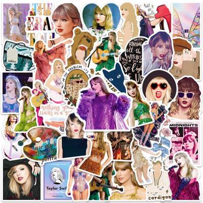 YT 50PCS Taylor Swift stickers Suitcase Laptop Water cup Skateboard waterproof diy photo album stickers TY