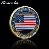 [FlowersLin] เหรียญที่ระลึกเกษียณอายุราชการของสหรัฐอเมริกา US Navy Military Challenge Coin Collector-iodz29 shop