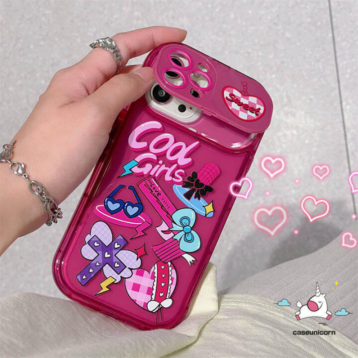 เคสโทรศัพท์-kaca-rias-ฝาพับใช้ได้กับ-iphone-11-14-12-13-pro-max-7-8-plus-xr-14-plus-x-xs-max-se-2020เคสนิ่มสติ๊กเกอร์กราฟิตี้ลายการ์ตูนน่ารักตลก