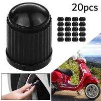 20/200pcs Tire Valve Stem Caps Black Plastic Auto Car Motorcycle Truck Wheel Car Wheel Caps On The Nipple Exterior Parts