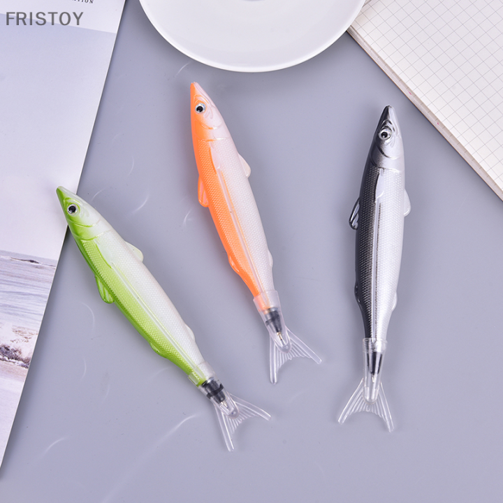 fristoy-1ชิ้นปากกาจำลองปลาน่ารักสร้างสรรค์รูปทรงแปลกเครื่องเขียนน่ารัก5มม