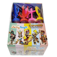 12 ชิ้น ขนมเยลลี่หุ่น พร้อม ของเล่น jelly toy ขนมโบราณ