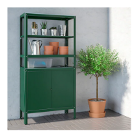 Shelving unit with cabinet  size 80x37x161 cm.