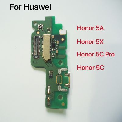 ตัวเชื่อมต่อบอร์ดเฟล็กซ์ชาร์จพอร์ตโมดูลไมโครโฟน + USB ใหม่เหมาะสำหรับ Huawei Honor Play 5A 5C การเปลี่ยน5X มืออาชีพ