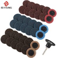 ☄♚▥ 37pcs 2 Inch 50mm 3inch R-type Sanding Discs Roll Lock Surface Sanding Discs Pad Polishing Disc For Rotary Tool