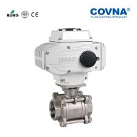 NPT 4 Motorized 3PCS Thread Ball Valve Regulation Type 2 Ways Electric Ball Valve