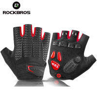 2021ROCKBROS Cycling Gloves MTB Road Bike Half Finger Liquid Silicone Shockproof Breathable Pad Touch Screen Bicycle Accessories