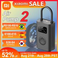 NEW Xiaomi Portable Air Pump 2 Mijia Mini Electric Air Compressor Treasure Mi Type-C LED Multitool Inflator for Car Bike Ball Mo Air Compressors  Infl