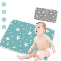 Cotton Baby Diaper Changing Mat Portable Diaper Mattress Cover Travel Stroller Cover Pad Washable Baby Changer Flool Play Mats