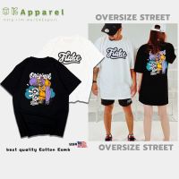 เสื้อยืด เสื้อคู่ ️พร้อมส่ง️เสื้อยืดคอกลม สกรีนลายสุดเท่ ลิงม่วง -​ Oversize Street ผ้านำเข้าUSA ที่เดียวเท่านั้น