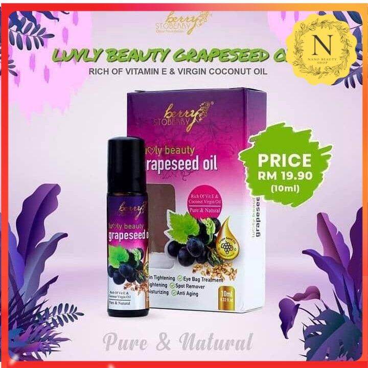 SERUM GRAPESEED OIL LUVLY BEAUTY (MINYAK ANGGUR) HILANGKAN PARUT Lazada