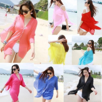 New Women Bikini Cover Up Sexy Chiffon Beach Swimwear