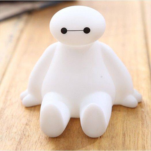 baymax-ขาตั้งโทรศัพท์มือถือขนาดใหญ่สีขาว