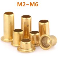 [HOT JIAZZAQQMGW 555] Tubular Rivets M2 M2.3 M2.5 M3 M3.5 M4 M5 M6 Tubular Rivets Double-Sided Circuit Board PCB เล็บทองแดง Hollow Rivet Nuts GB876