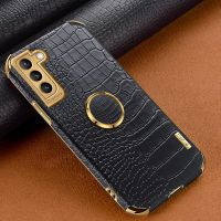 Samsung Galaxy S23 5G/S23 Plus 5G/S23 Ultra 5G Case,EABUY Crocodile Pattern 360 Degree Rotating Ring Protective Cover (Compatible with Magnetic Car) for Galaxy S23 5G/S23 Plus 5G/S23 Ultra 5G