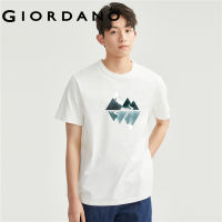 GIORDANO Men ARTAND Series T-Shirts Short Sleeve Print Summer Tshirts 100% Cotton Crewneck Relaxed Fashion Casual Tee 91093010GHYJ