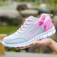 REASY STOCK WOVO Women‘s Sport Shoes Korean Running Breathable Sneakers Casual kasut sport perempuan Plus Size 35-42