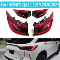 ไฟท้ายแอลอีดีติดรถยนต์สำหรับ INFINITI QX50 2019 2020 2021เตือนด้านข้างสัญญาณเบรคไฟตัดหมอกเลี้ยวอุปกรณ์ตัดไฟอุปกรณ์เสริมรถยนต์