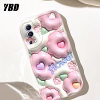 เคสโทรศัพท์มีลายคลื่น YBD สำหรับ Vivo Y72 5G Y52 5G Y55S T2X Y72T 5G ลายต้นกระบองเพชรน่ารักและกระต่ายวัสดุซิลิโคนกล้องปกป้องเต็มรูปแบบ