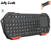 Jelly Comb Wireless 3.0 Bluetooth Keyboard with Touchpad for Smart TV Laptop Support IOS Window Android System Portable Keyboard