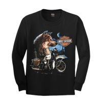 เสื้อยืดแขนยาวฮาเลย์ Harley-Davidson Reproduction (ML) ป้าย USA ผ้าCotton100 ใสสบาย