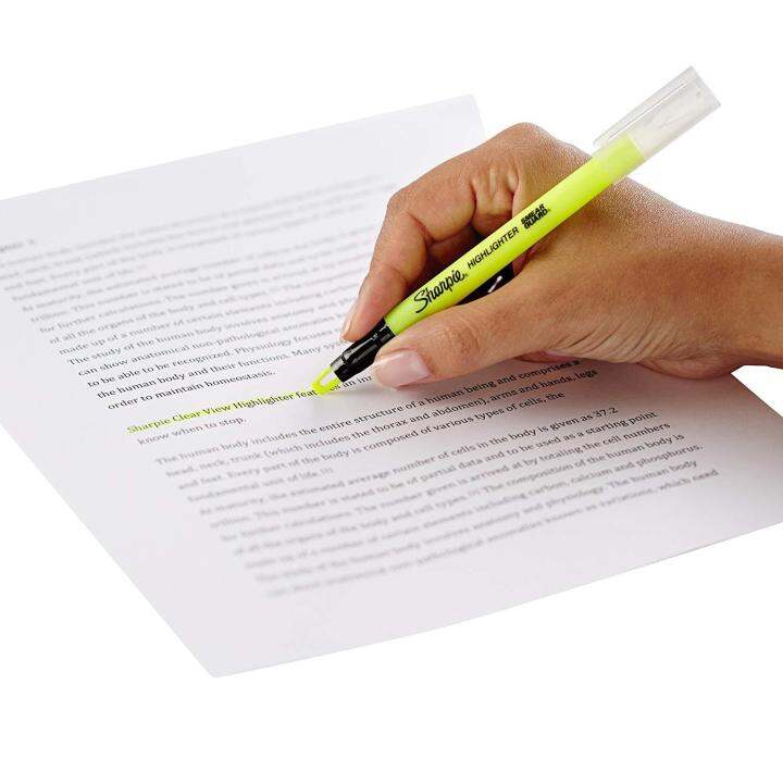 Sharpie Clear View Highlighter Stick, Assorted, 8 Pack (1966798