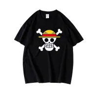 Men S One Piece Luffy Harajuku Funny Cotton T เสื้อ Unisex ฤดูร้อนผ้าฝ้ายออกกำลังกายเสื้อ Anime เสื้อแฟนของขวัญ