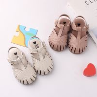 New Sandals for Baby Girls Summer Cute Cut-Outs Breathable Toddlers Shoes Soft Non-slip Round Toe First Walkers Beach Sandals