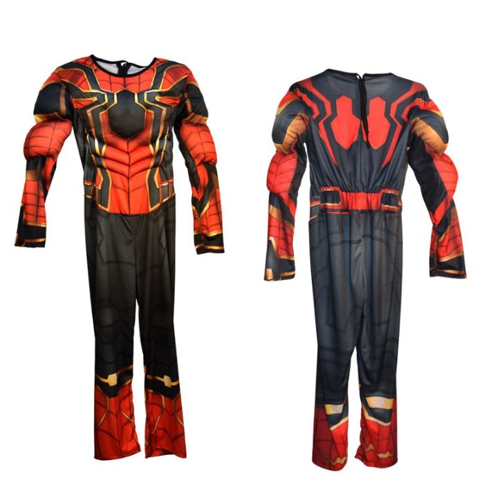 kids-boys-superhero-muscle-costume-marvel-spider-man-ironman-halloween-party-birthday-cosplay