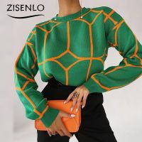 ■❒ Fashion Sweaters 2023 New Lines Round Neck Pullovers Streetwear Knitted Sweater Female Clothing