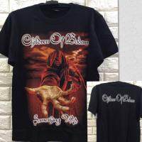 เสื้อ Children Of Bodom สีดำแนวร็อคสำหรับผู้ชายเสื้อคอดแขนสั้นแบบลำลอง