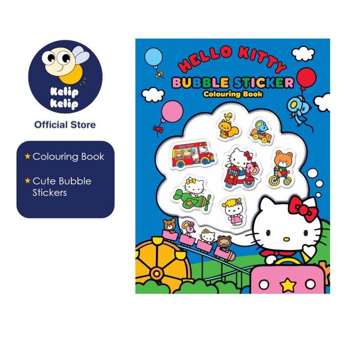 Hello Kitty Colouring Book With Bubble Stickers & Cute Illustrations For Kids | Lazada