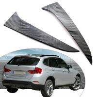 2Pcs Carbon Fiber Style Auto Rear Window Side Spoiler Canard Splitter For BMW E84 X1 2009 2010 2011 2012 2013 2014 2015