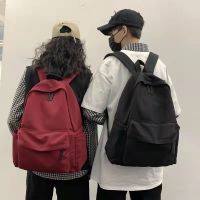 [COD] Schoolbag male and female college students drop shoulder bag neutral backpack student schoolbag computer