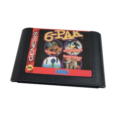 ♠☃◊ For 6 PAK Classic Sega Game Cartridge 16 bit MD Card For Sega Mega Drive 2 Genesis Console