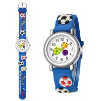 Football silicone Kids Watches Unique Design Cartoon Ball Wristwatch boy Quartz Childrens Watch Children Birthdays Girl