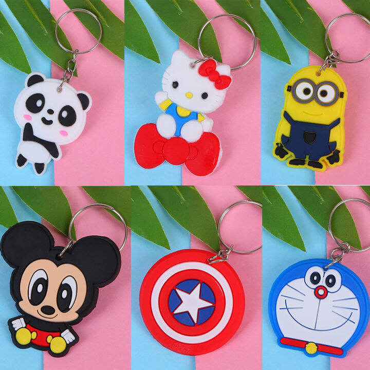 Cute Key Chain Cartoon Keychain Kids Boy Girl Bag Ring Decor Mini Gift