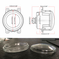 2X Round Diameter 90mm For Mitsubishi L200 Outlander Pajero Colt Triton ASX Fog Lamps Lights Tempered Glass Anti-fog Glass