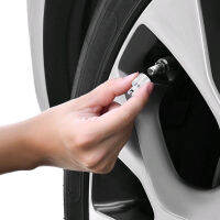 10PCS Universal ยางล้อ Stem Core Chrome Valve Stem Caps Auto Dustproof Caps Remover เครื่องมือรถจักรยานรถจักรยานยนต์ Accessories