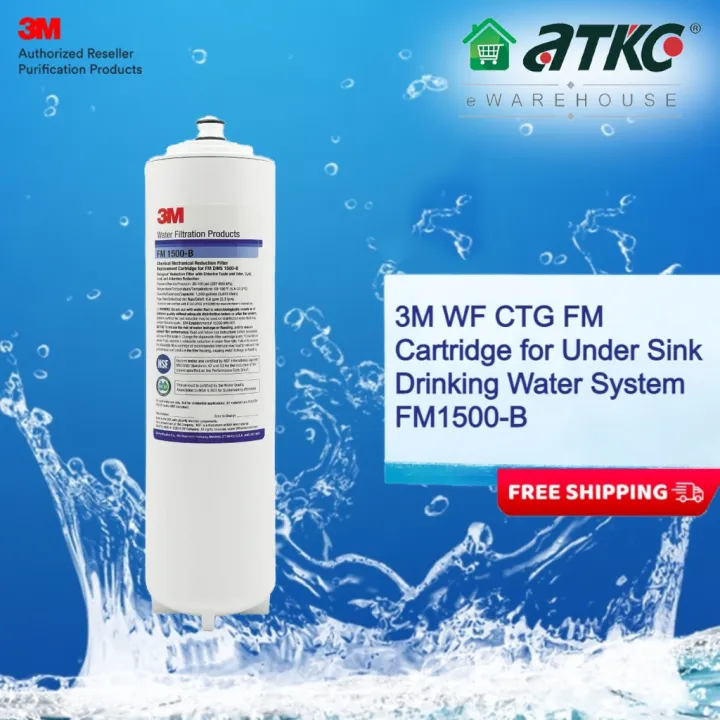 3M Water Filter 3M WF CTG FM Cartridge for Under Sink Drinking Water