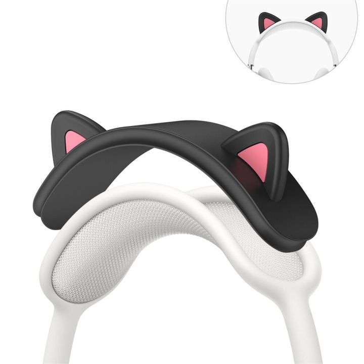 cute-cat-ears-headband-cover-for-apple-airpods-max-soft-silicone-headphone-protectors-comfort-cushion-top-pad-protector-sleeve-headphones-accessories