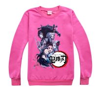 Ghost Demon Slayer ชายแขนยาว Sweatshirt หญิง O-Neck Top 2021แฟชั่นคอกลมเสื้อกันหนาว680เสื้อผ้าเด็กฤดูใบไม้ผลิฤดูใบไม้ร่วงฤดูใบไม้ผลิ