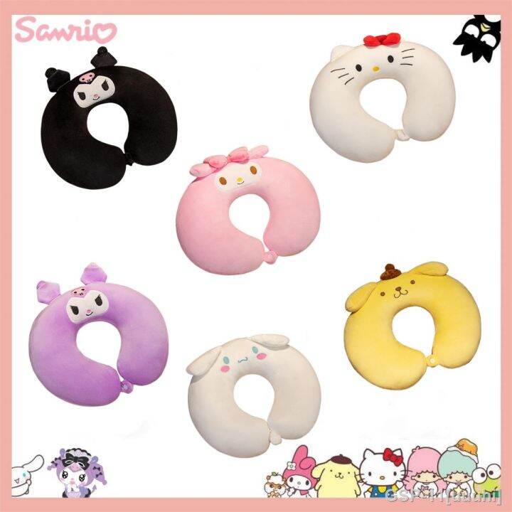 uuuhi Sanrio Kawaii Kuromi Cinnamoroll Boneca De Pelúcia em forma de U ...